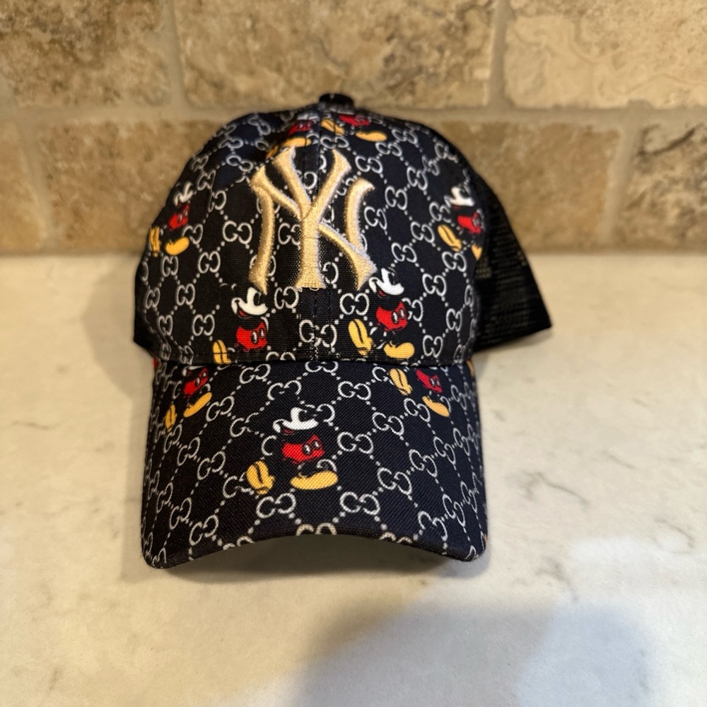 Kids Black New York Mickey Mouse Cap